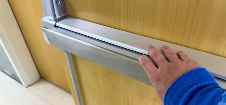 Installing a Push Bar on a Door DeKalb